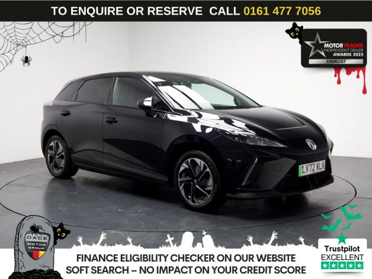 Used 2022 BLACK MG Mg4 Hatchback 64kWh Trophy Long Range Hatchback 5dr Electric Auto (203 ps) ELECTRIC (reg. 2022-11-17) (Automatic) for sale in Stockport
