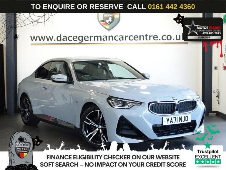 Used 2022 GREY BMW 2 SERIES Coupe 2.0 220d MHT M Sport Coupe 2dr Diesel Hybrid Auto Euro 6 (s/s) (190 ps) Â£2530 EXTRAS DIESEL HYBRID (reg. 2022-02-11) (Automatic) for sale in Stockport