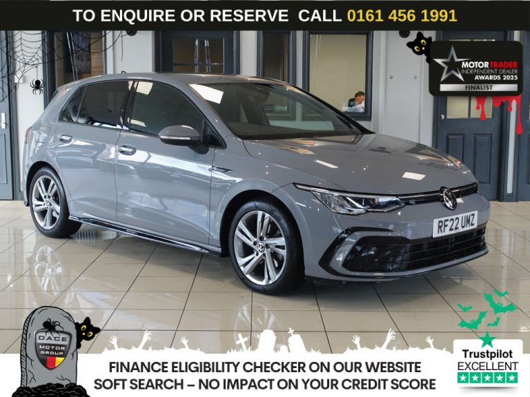 Used 2022 GREY VOLKSWAGEN GOLF Hatchback 2.0 TDI R-Line Hatchback 5dr Diesel DSG Euro 6 (s/s) (150 ps) DIESEL (reg. 2022-07-28) (Automatic) for sale in Stockport