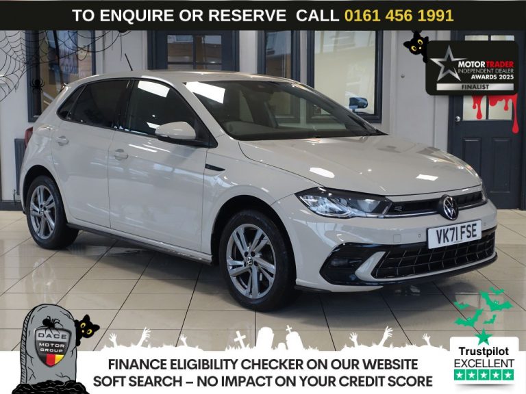 Used 2022 GREY VOLKSWAGEN POLO Hatchback 1.0 TSI R-Line Hatchback 5dr Petrol DSG Euro 6 (s/s) (95 ps) PETROL (reg. 2022-01-28) (Automatic) for sale in Stockport