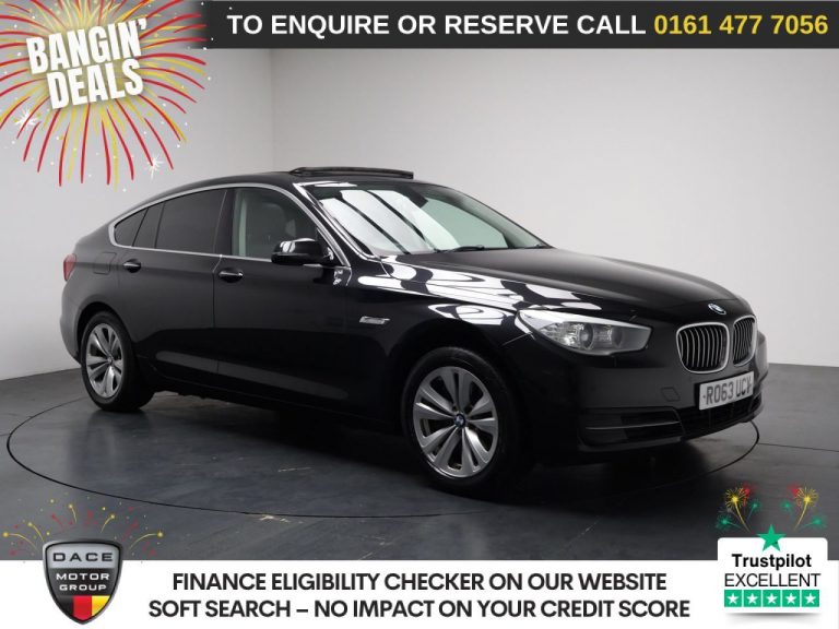 Used 2013 BLACK BMW 5 SERIES GRAN TURISMO Hatchback 3.0 530d SE GT 5dr Diesel Auto Euro 6 (s/s) (258 ps) DIESEL (reg. 2013-11-14) (Automatic) for sale in Stockport