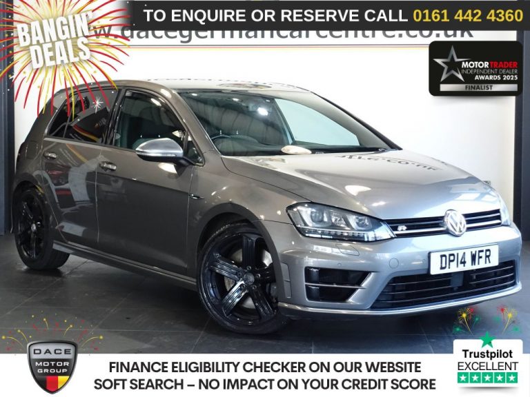 Used 2014 GREY VOLKSWAGEN GOLF Hatchback 2.0 TSI BlueMotion Tech R Hatchback 5dr Petrol DSG 4Motion Euro 6 (s/s) (300 ps) PETROL (reg. 2014-08-01) (Automatic) for sale in Stockport