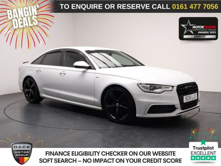 Used 2014 WHITE AUDI A6 SALOON Saloon 2.0 TDI ultra Black Edition Saloon 4dr Diesel S Tronic Euro 6 (s/s) (190 ps) DIESEL (reg. 2014-06-20) (Automatic) for sale in Stockport
