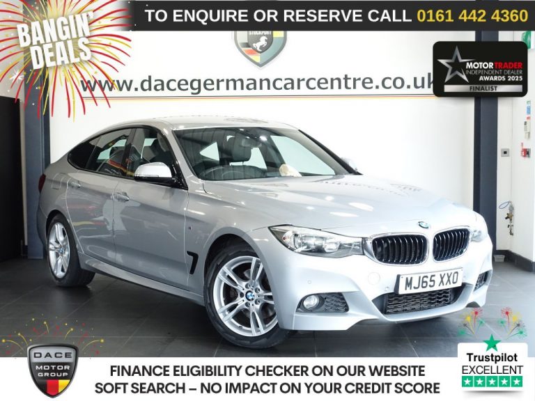 Used 2015 SILVER BMW 3 SERIES GRAN TURISMO Hatchback 3.0 330d M Sport GT 5dr Diesel Auto Euro 6 (s/s) (258 ps) DIESEL (reg. 2015-09-29) (Automatic) for sale in Stockport