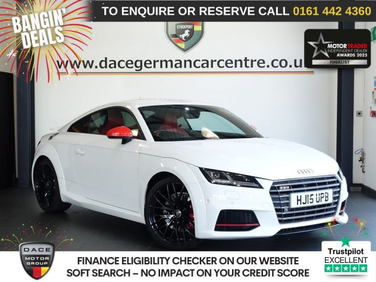Used 2015 WHITE AUDI TTS Convertible 2.0 TFSI 2dr Petrol S Tronic quattro Euro 6 (s/s) (310 ps) PETROL (reg. 2015-05-21) (Automatic) for sale in Stockport
