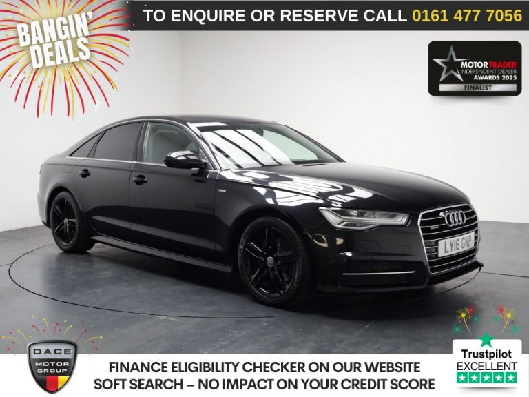 Used 2016 BLACK AUDI A6 SALOON Saloon 2.0 TDI S line Saloon 4dr Diesel S Tronic quattro Euro 6 (s/s) (190 ps) DIESEL (reg. 2016-06-04) (Automatic) for sale in Stockport