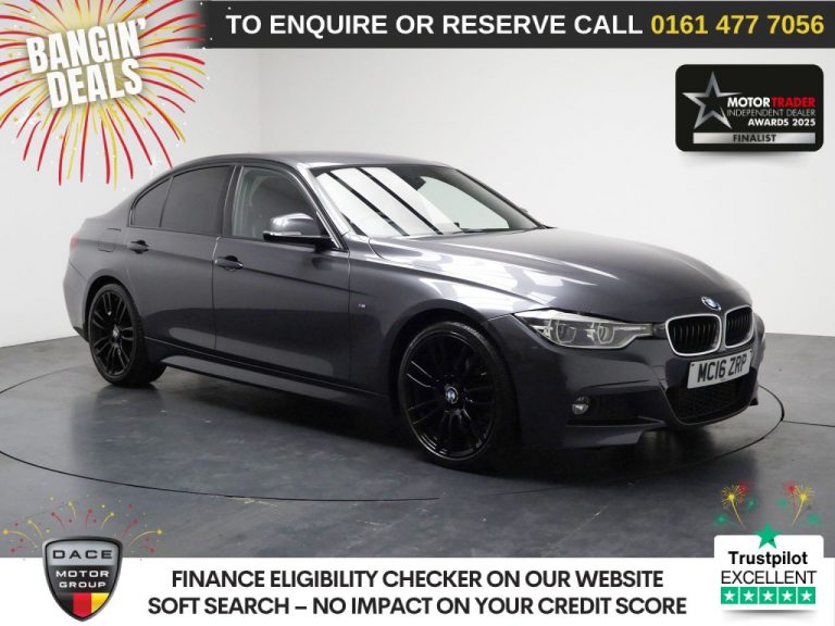Used 2016 GREY BMW 3 SERIES Saloon 2.0 320d M Sport Saloon 4dr Diesel Auto Euro 6 (s/s) (190 ps) DIESEL (reg. 2016-07-13) (Automatic) for sale in Stockport