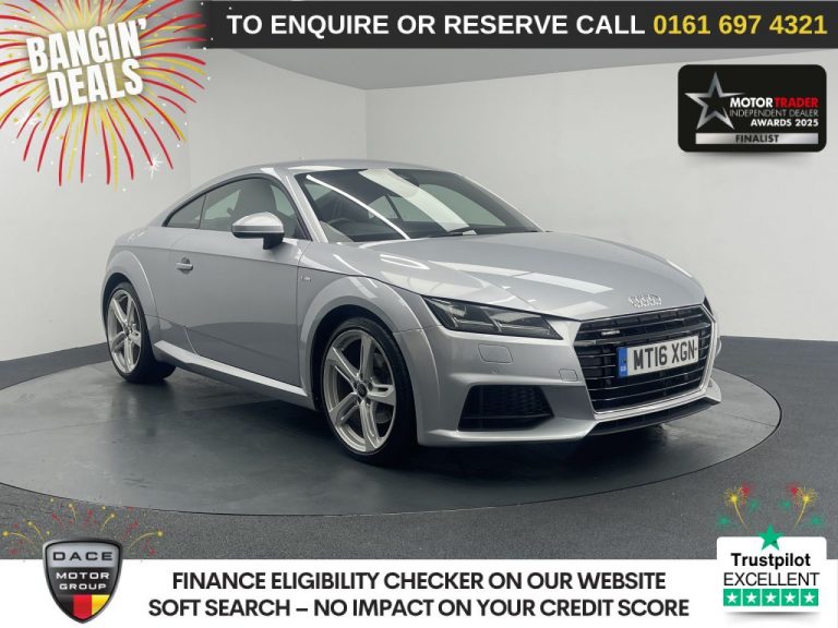 Used 2016 SILVER AUDI TT Coupe 2.0 TFSI S line Coupe 3dr Petrol S Tronic quattro Euro 6 (s/s) (230 ps) PETROL (reg. 2016-06-13) (Automatic) for sale in Stockport