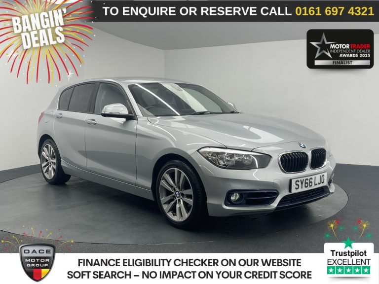 Used 2016 SILVER BMW 1 SERIES Hatchback 2.0 120d Sport Hatchback 5dr Diesel Auto xDrive Euro 6 (s/s) (190 ps) DIESEL (reg. 2016-09-07) (Automatic) for sale in Stockport