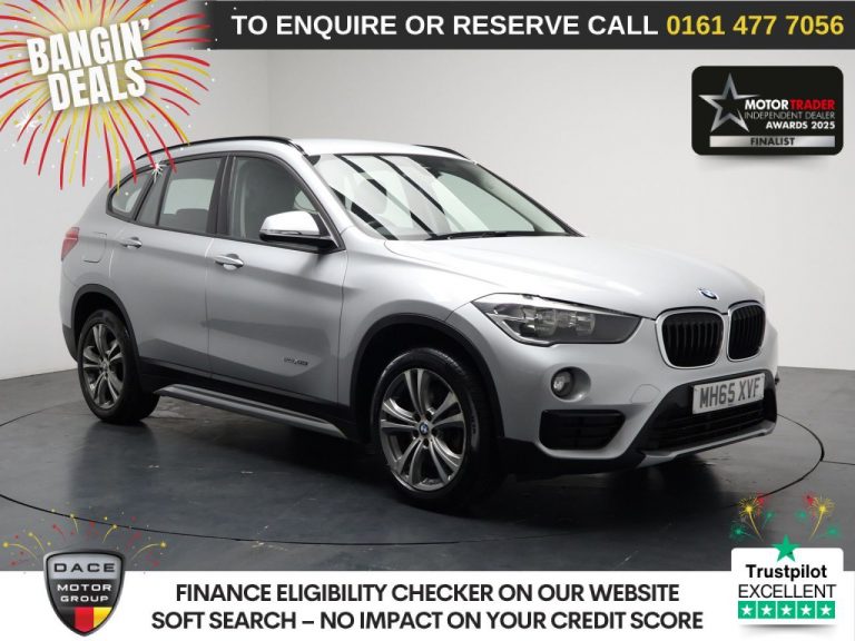 Used 2016 SILVER BMW X1 SUV 2.0 20i Sport SUV 5dr Petrol Auto xDrive Euro 6 (s/s) (192 ps) PETROL (reg. 2016-01-25) (Automatic) for sale in Stockport