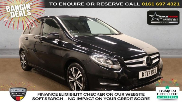 Used 2017 BLACK MERCEDES-BENZ B-CLASS MPV 1.5 B180d SE MPV 5dr Diesel 7G-DCT Euro 6 (s/s) (109 ps) DIESEL (reg. 2017-05-25) (Automatic) for sale in Stockport
