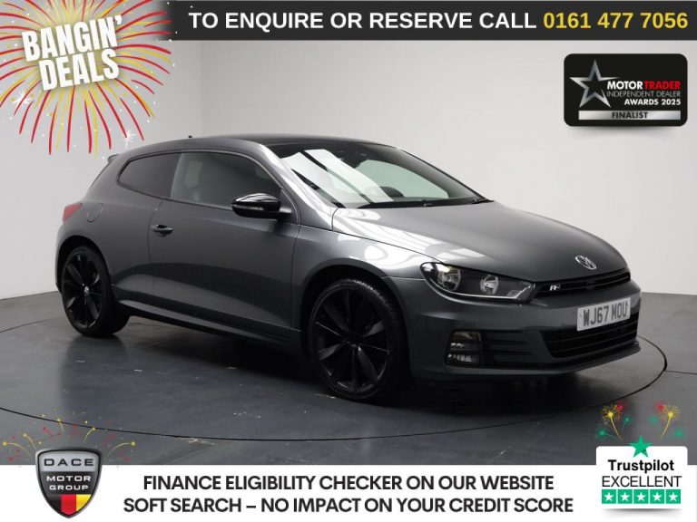 Used 2017 GREY VOLKSWAGEN SCIROCCO Hatchback 2.0 TDI R-Line Black Edition Hatchback 3dr Diesel DSG Euro 6 (s/s) (184 ps) DIESEL (reg. 2017-09-01) (Automatic) for sale in Stockport