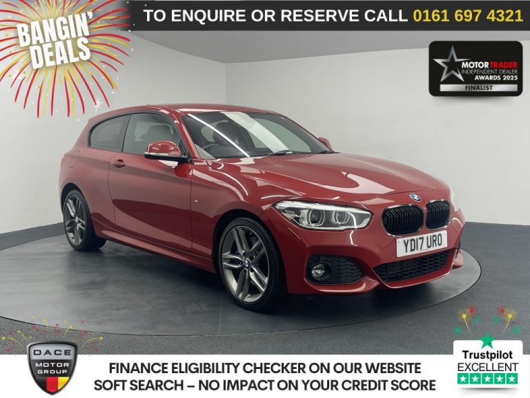 Used 2017 RED BMW 1 SERIES Hatchback 2.0 120i M Sport Hatchback 3dr Petrol Auto Euro 6 (s/s) (184 ps) PETROL (reg. 2017-03-06) (Automatic) for sale in Stockport