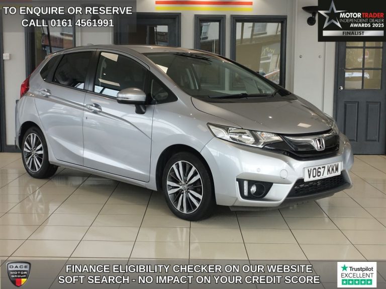 Used 2017 SILVER HONDA JAZZ Hatchback 1.3 i-VTEC EX Navi Hatchback 5dr Petrol CVT Euro 6 (s/s) (102 ps) PETROL (reg. 2017-09-14) (Automatic) for sale in Stockport