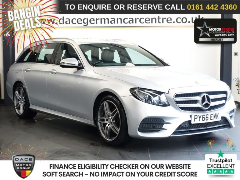 Used 2017 SILVER MERCEDES-BENZ E-CLASS Estate 2.0 E220d AMG Line Estate 5dr Diesel G-Tronic+ Euro 6 (s/s) (194 ps) DIESEL (reg. 2017-02-15) (Automatic) for sale in Stockport