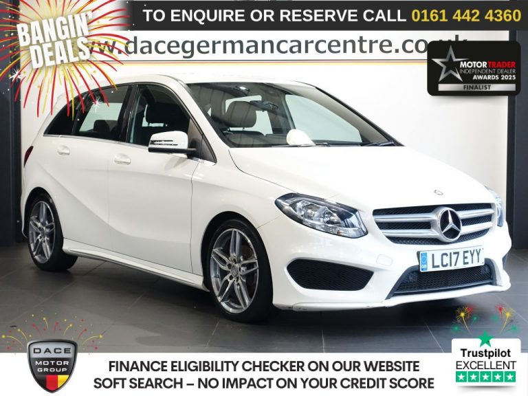 Used 2017 WHITE MERCEDES-BENZ B-CLASS MPV 1.5 B180d AMG Line MPV 5dr Diesel 7G-DCT Euro 6 (s/s) (109 ps) DIESEL (reg. 2017-04-28) (Automatic) for sale in Stockport
