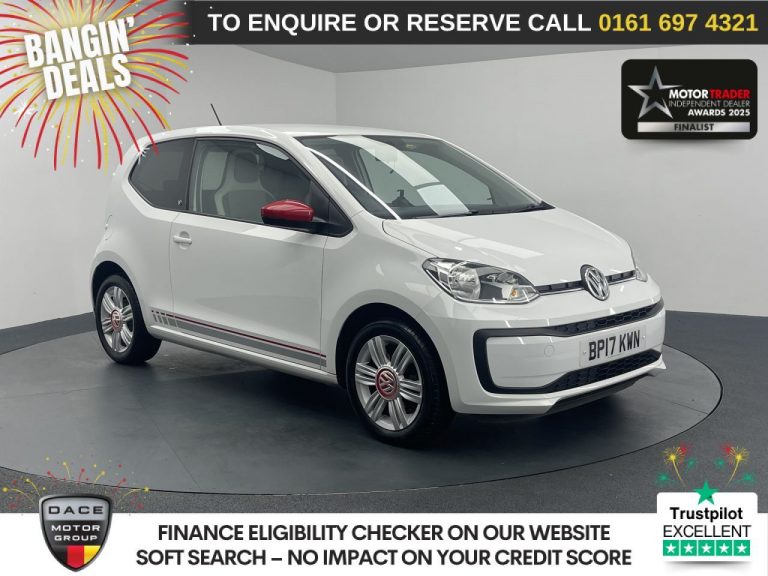 Used 2017 WHITE VOLKSWAGEN UP! Hatchback 1.0 up! beats Hatchback 3dr Petrol ASG Euro 6 (60 ps) PETROL (reg. 2017-06-22) (Automatic) for sale in Stockport