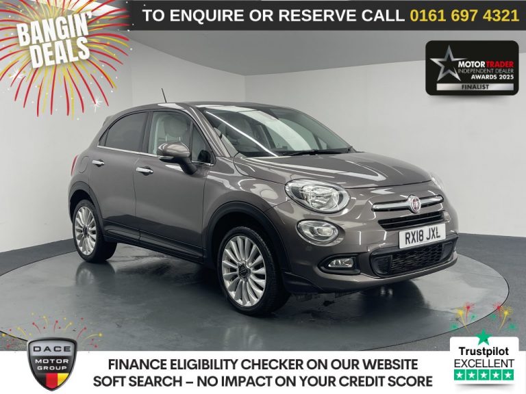 Used 2018 BRONZE FIAT 500X SUV 1.4 MultiAir Lounge SUV 5dr Petrol DCT Euro 6 (s/s) (140 ps) PETROL (reg. 2018-03-31) (Automatic) for sale in Stockport