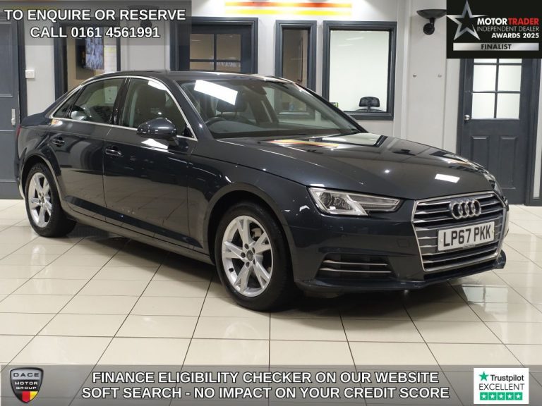 Used 2018 GREY AUDI A4 Saloon 1.4 TFSI Sport Saloon 4dr Petrol S Tronic Euro 6 (s/s) (150 ps) PETROL (reg. 2018-02-20) (Automatic) for sale in Stockport