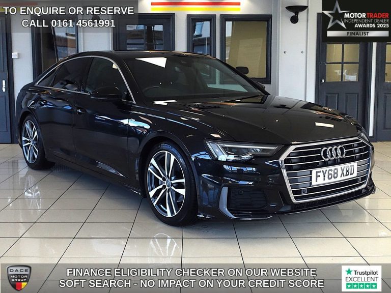 Used 2018 GREY AUDI A6 SALOON Saloon 2.0 TDI 40 S line Saloon 4dr Diesel S Tronic Euro 6 (s/s) (204 ps) DIESEL (reg. 2018-10-31) (Automatic) for sale in Stockport