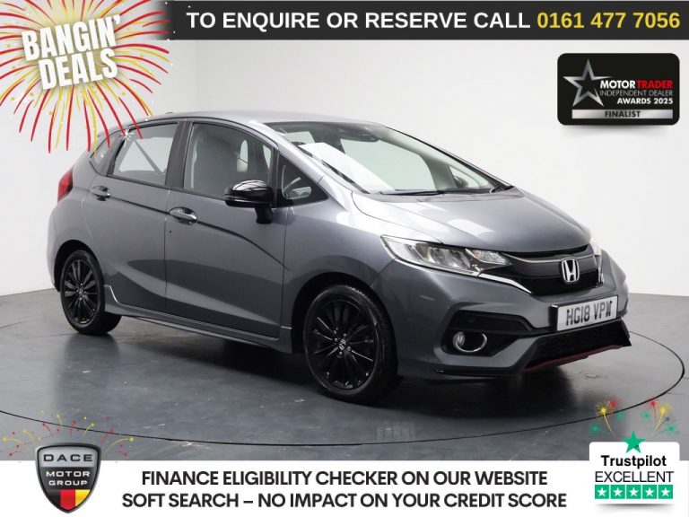 Used 2018 GREY HONDA JAZZ Hatchback 1.5 i-VTEC Sport Navi Hatchback 5dr Petrol CVT Euro 6 (s/s) (130 ps) PETROL (reg. 2018-08-20) (Automatic) for sale in Stockport