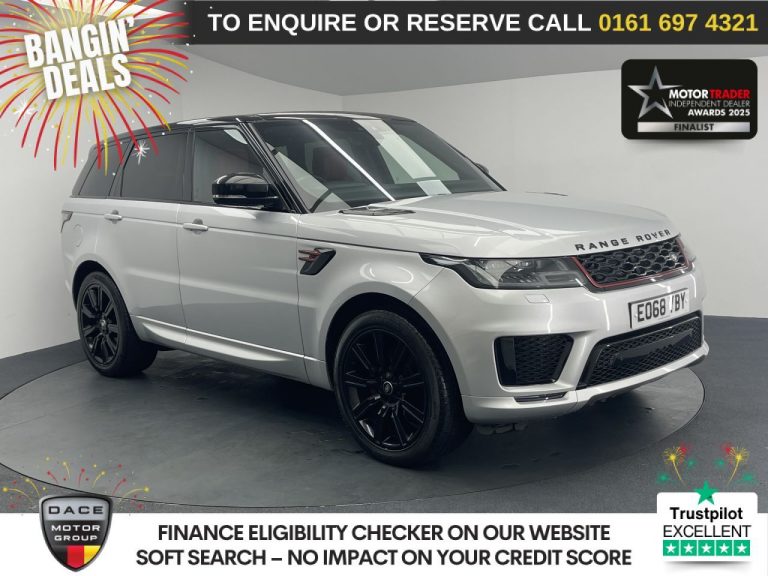 Used 2018 SILVER LAND ROVER RANGE ROVER SPORT SUV 3.0 SD V6 HSE Dynamic SUV 5dr Diesel Auto 4WD Euro 6 (s/s) (306 ps) DIESEL (reg. 2018-11-03) (Automatic) for sale in Stockport