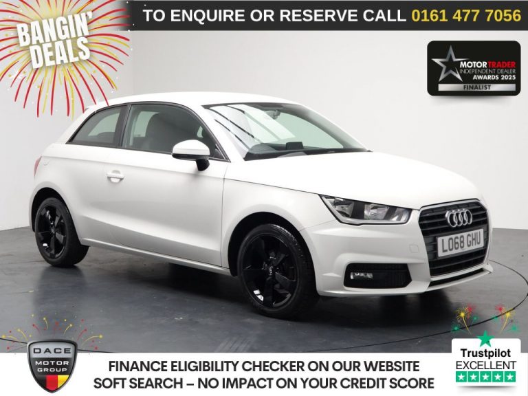Used 2018 WHITE AUDI A1 Hatchback 1.0 TFSI Sport Hatchback 3dr Petrol S Tronic Euro 6 (s/s) (Nav) (95 ps) PETROL (reg. 2018-09-01) (Automatic) for sale in Stockport