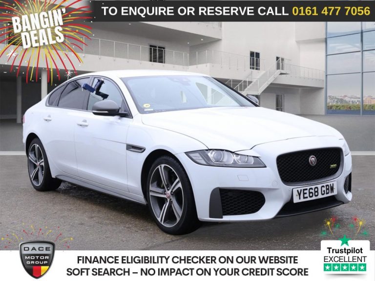 Used 2018 WHITE JAGUAR XF Saloon 3.0d V6 300 Sport Saloon 4dr Diesel Auto Euro 6 (s/s) (300 ps) DIESEL (reg. 2018-09-04) (Automatic) for sale in Stockport