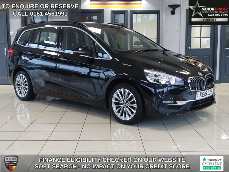Used 2019 BLACK BMW 2 Series GRAN TOURER MPV 1.5 218i Luxury MPV 5dr Petrol DCT Euro 6 (s/s) (140 ps) PETROL (reg. 2019-05-31) (Automatic) for sale in Stockport