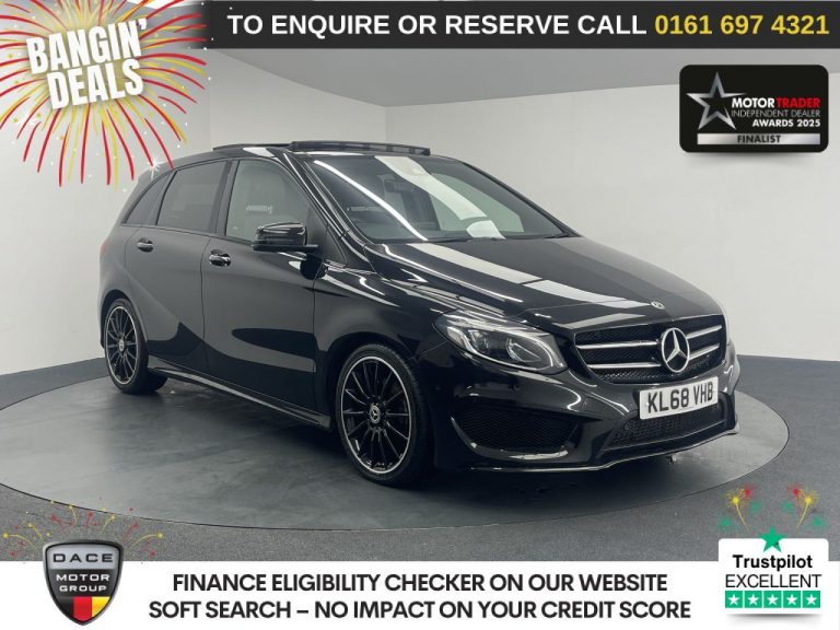 Used 2019 BLACK MERCEDES-BENZ B-CLASS MPV 2.1 B200 CDI AMG Line MPV 5dr Diesel 7G-DCT Euro 6 (s/s) (136 ps) DIESEL (reg. 2019-02-15) (Automatic) for sale in Stockport