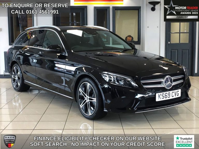 Used 2019 BLACK MERCEDES-BENZ C-CLASS Estate 1.5 C200 MHEV EQ Boost Sport Estate 5dr Petrol G-Tronic+ Euro 6 (s/s) (198 ps) PETROL (reg. 2019-10-30) (Automatic) for sale in Stockport