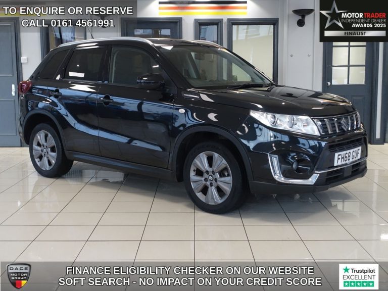 Used 2019 BLACK SUZUKI VITARA SUV 1.0 Boosterjet SZ-T SUV 5dr Petrol Auto Euro 6 (s/s) (111 ps) PETROL (reg. 2019-02-18) (Automatic) for sale in Stockport
