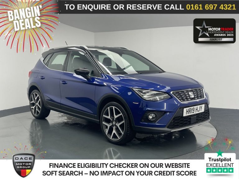 Used 2019 BLUE SEAT ARONA SUV 1.6 TDI XCELLENCE Lux SUV 5dr Diesel DSG Euro 6 (s/s) (95 ps) DIESEL (reg. 2019-08-16) (Automatic) for sale in Stockport