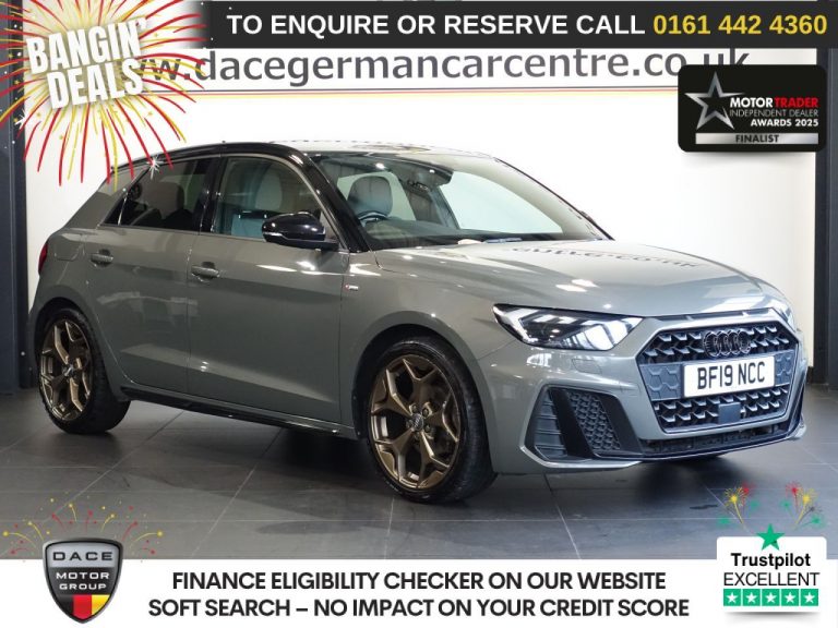 Used 2019 GREY AUDI A1 Hatchback 1.5 TFSI 35 S line Style Edition Sportback 5dr Petrol S Tronic Euro 6 (s/s) (150 ps) PETROL (reg. 2019-03-27) (Automatic) for sale in Stockport