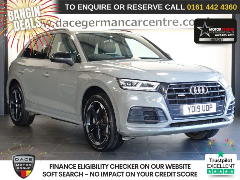 Used 2019 GREY AUDI Q5 SUV 2.0 TDI 40 Black Edition SUV 5dr Diesel S Tronic quattro Euro 6 (s/s) (190 ps) DIESEL (reg. 2019-04-26) (Automatic) for sale in Stockport