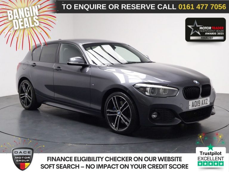 Used 2019 GREY BMW 1 SERIES Hatchback 2.0 120i GPF M Sport Shadow Edition Hatchback 5dr Petrol Auto Euro 6 (s/s) (184 ps) PETROL (reg. 2019-05-10) (Automatic) for sale in Stockport