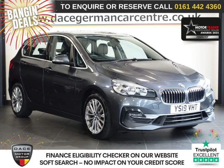 Used 2019 GREY BMW 2 SERIES ACTIVE TOURER MPV 2.0 220d Luxury MPV 5dr Diesel Auto xDrive Euro 6 (s/s) (190 ps) Â£1030 EXTRAS DIESEL (reg. 2019-05-22) (Automatic) for sale in Stockport