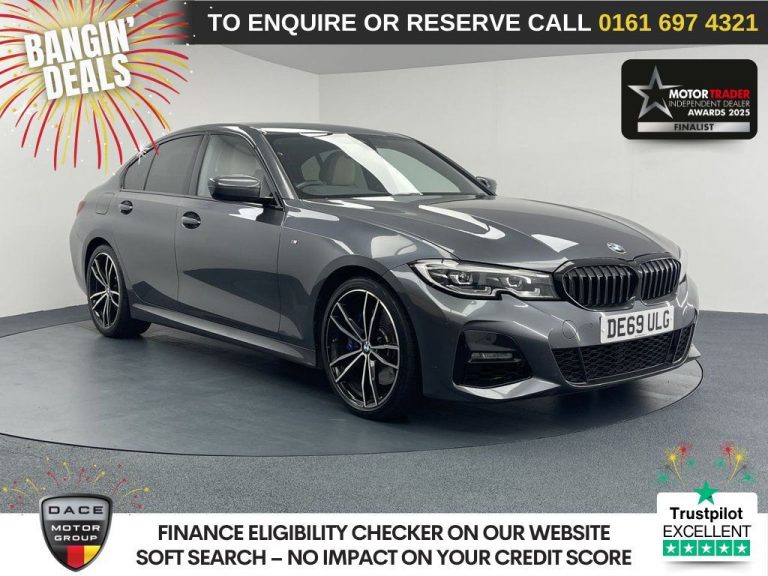Used 2019 GREY BMW 3 SERIES Saloon 3.0 330d M Sport Saloon 4dr Diesel Auto Euro 6 (s/s) (265 ps) DIESEL (reg. 2019-12-24) (Automatic) for sale in Stockport