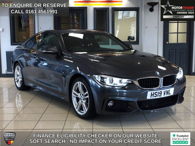 Used 2019 GREY BMW 4 SERIES Coupe 2.0 420i GPF M Sport Coupe 2dr Petrol Auto Euro 6 (s/s) (184 ps) PETROL (reg. 2019-05-31) (Automatic) for sale in Stockport