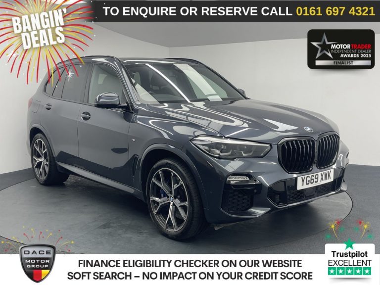 Used 2019 GREY BMW X5 SUV 3.0 40i M Sport SUV 5dr Petrol Auto xDrive Euro 6 (s/s) (340 ps) PETROL (reg. 2019-09-18) (Automatic) for sale in Stockport
