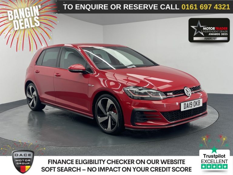 Used 2019 RED VOLKSWAGEN GOLF Hatchback 2.0 TSI GPF GTI Performance Hatchback 5dr Petrol DSG Euro 6 (s/s) (245 ps) PETROL (reg. 2019-03-31) (Automatic) for sale in Stockport