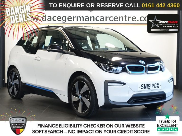 Used 2019 WHITE BMW I3 Hatchback 42.2kWh Hatchback 5dr Electric Auto (170 ps) ELECTRIC (reg. 2019-03-06) (Automatic) for sale in Stockport