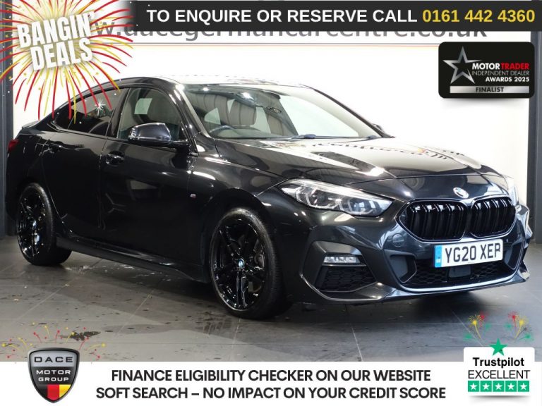 Used 2020 BLACK BMW 2 SERIES GRAN COUPE Saloon 2.0 220d M Sport Saloon 4dr Diesel Auto Euro 6 (s/s) (190 ps) DIESEL (reg. 2020-03-10) (Automatic) for sale in Stockport