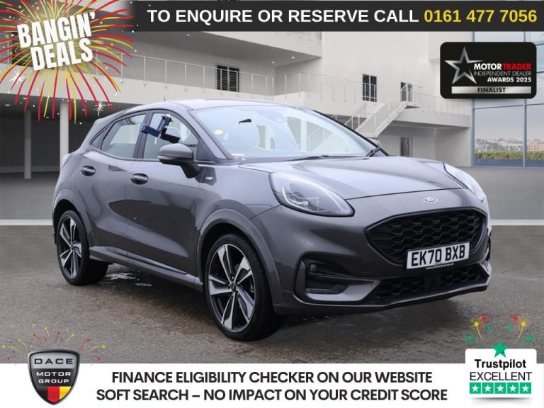 Used 2020 GREY FORD PUMA SUV 1.0T EcoBoost ST-Line SUV 5dr Petrol DCT Euro 6 (s/s) (125 ps) PETROL (reg. 2020-09-18) (Automatic) for sale in Stockport