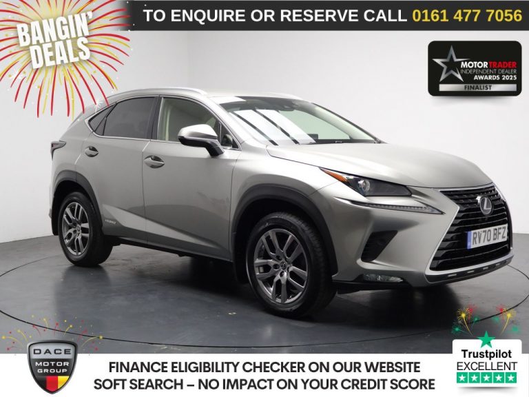 Used 2020 SILVER LEXUS NX SUV 2.5 300h GPF SUV 5dr Petrol Hybrid E-CVT 4WD Euro 6 (s/s) (197 ps) PETROL HYBRID (reg. 2020-09-12) (Automatic) for sale in Stockport