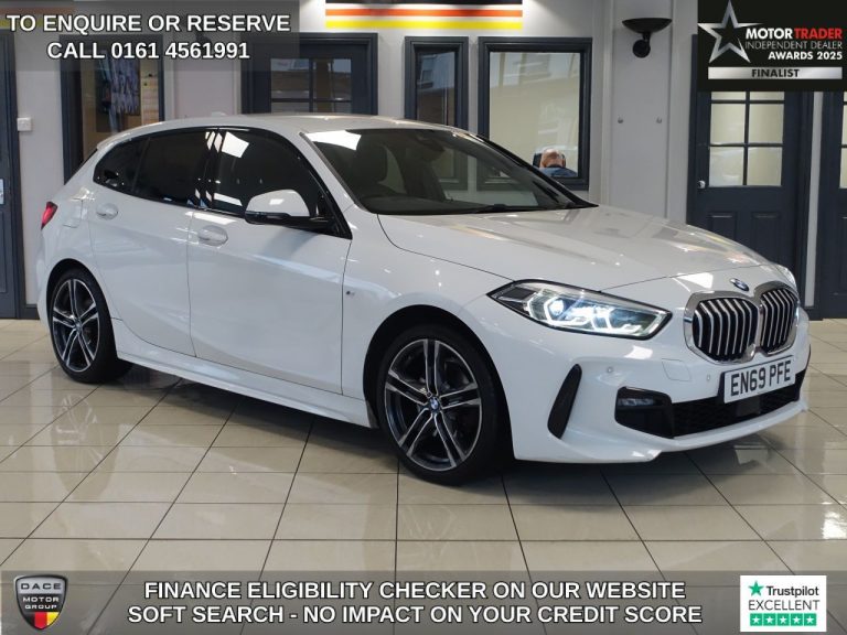 Used 2020 WHITE BMW 1 SERIES Hatchback 1.5 116d M Sport Hatchback 5dr Diesel DCT Euro 6 (s/s) (116 ps) DIESEL (reg. 2020-02-24) (Automatic) for sale in Stockport