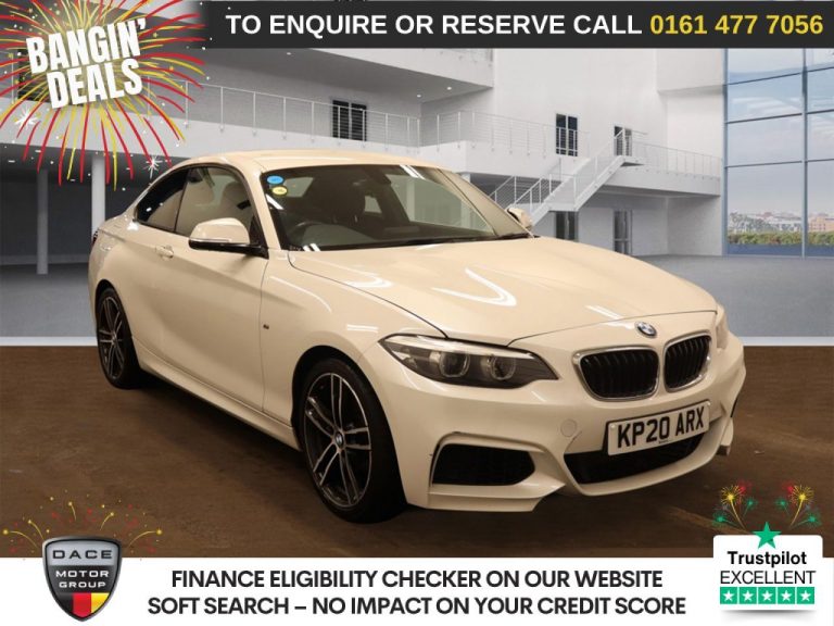 Used 2020 WHITE BMW 2 SERIES Coupe 1.5 218i GPF M Sport Coupe 2dr Petrol Auto Euro 6 (s/s) (136 ps) PETROL (reg. 2020-07-06) (Automatic) for sale in Stockport