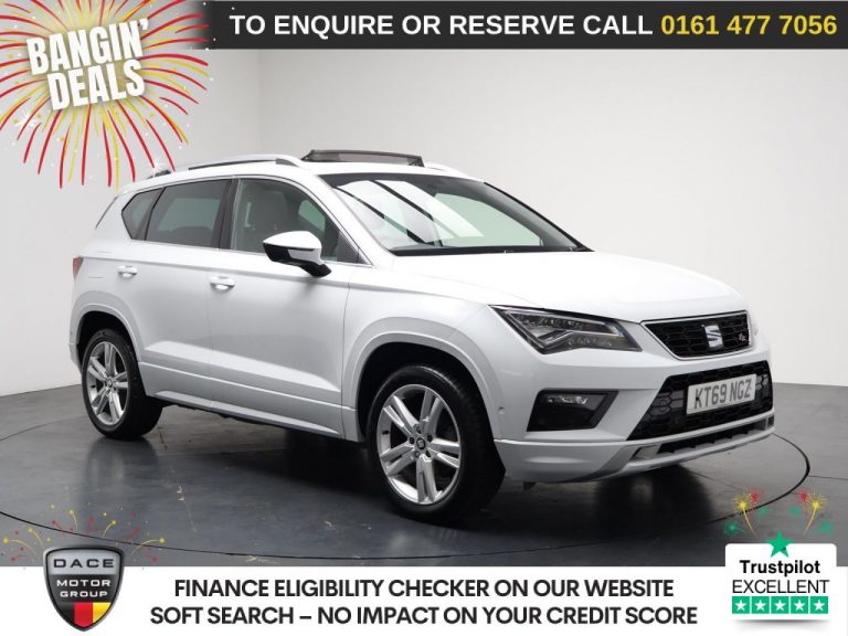 Used 2020 WHITE SEAT ATECA SUV 1.5 TSI EVO FR SUV 5dr Petrol DSG Euro 6 (s/s) (150 ps) PETROL (reg. 2020-02-17) (Automatic) for sale in Stockport