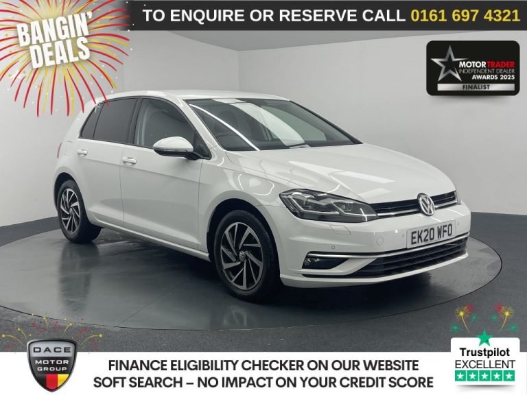 Used 2020 WHITE VOLKSWAGEN GOLF Hatchback 1.5 TSI EVO Match Edition Hatchback 5dr Petrol DSG Euro 6 (s/s) (150 ps) PETROL (reg. 2020-07-25) (Automatic) for sale in Stockport