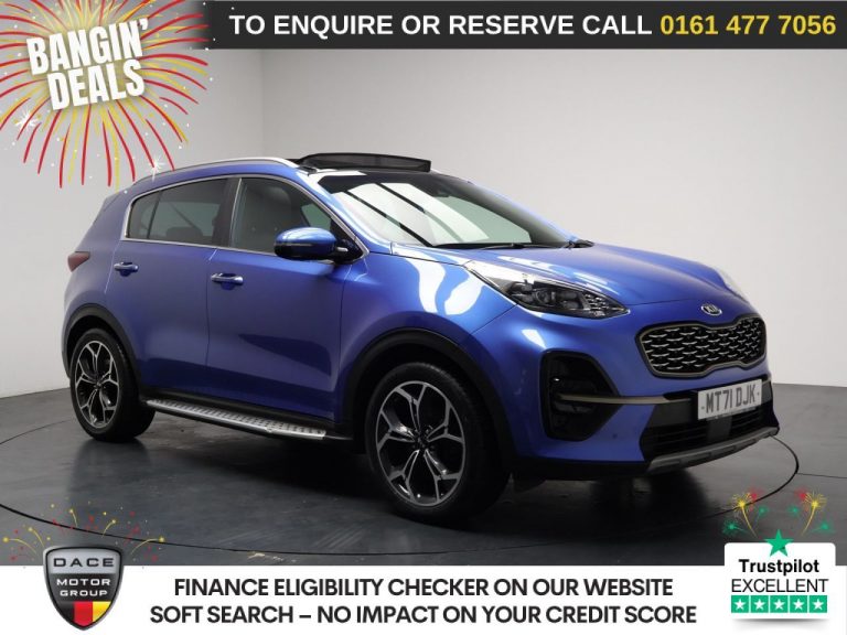 Used 2021 BLUE KIA SPORTAGE SUV 1.6 CRDi MHEV GT-Line S SUV 5dr Diesel Hybrid DCT Euro 6 (s/s) (134 bhp) DIESEL HYBRID (reg. 2021-11-30) (Automatic) for sale in Stockport